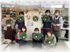 フレッシュ素材で作るナチュラルリース講習会