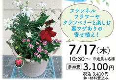 夏の寄せ植え講習会